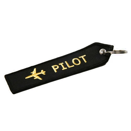 Exuding Self Confidence Flight Crew Keychain Flight Tags Luggage Embroidered Airplane Aviation Keychain Flight Attendant Staff Fly Safe Pilot Keychain Airport Bag Tag Traveling Gifts Key Rings