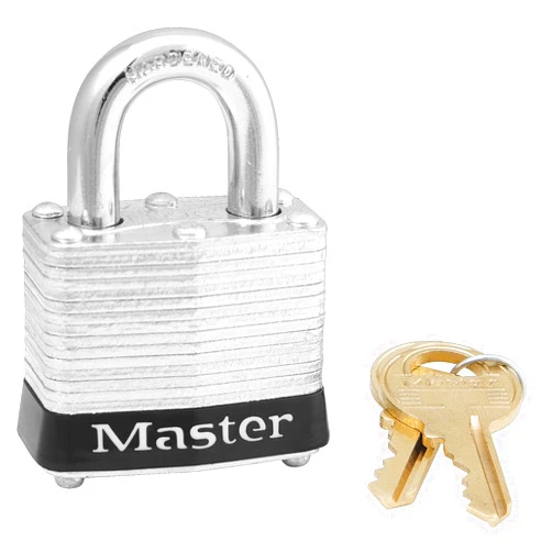 Master Lock Lockout Padlock,KA,Black,1-1/4