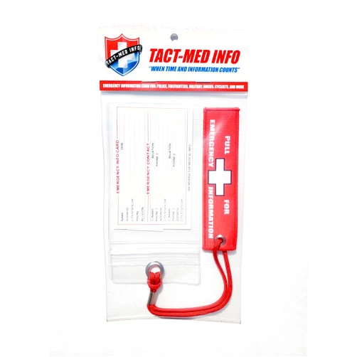 Tact-Med Info Tact Med Emergency Information Card