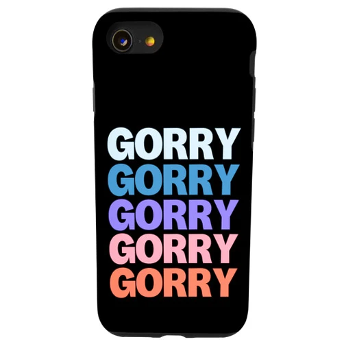 Cool Given Name Gorry Gift Ideas iPhone SE (2020) / 7 / 8 Funny Modern Repeated Text Design First Name Gorry Case