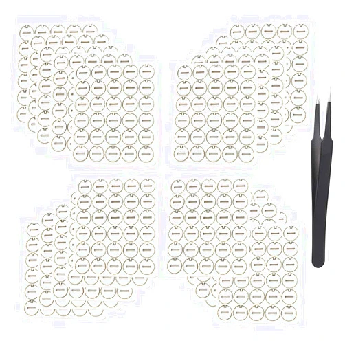 JHXDLM 300PCS Cotton Absorption Gaskets and A tweezer for i-q-s Cleaning