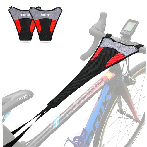 Thinvik 1-Pack/2-Pack Bike Frame Sweat Guard Sweat Absorbs Prevent Bicycle from Corrosion for Bicycle Trainer Indoor Cycling Training