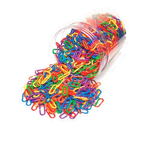 Learning Resources Learning Resource Rainbow Link 'n' Learn Links - Bucket of 1000 Pieces, Ages 4+| Grades PreK+ Preschool Supplies for Classroom and Homeschool, Early Counting & Sorting Skills