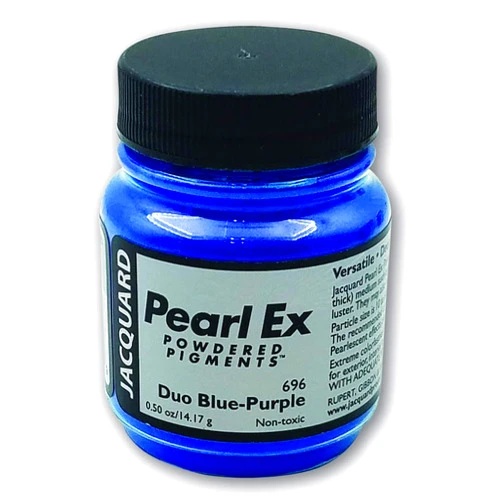 Jacquard Pearl-Ex Pigment by Jacquard, Creates Metallic or Pearlescent Effect, 5 Ounce Jar, Duo Blue-Purple