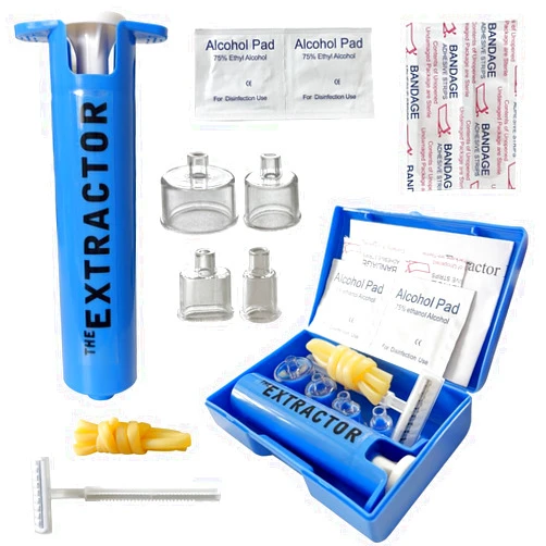 Generic Snake Bite Kit for Humans, Bee Sting Kit, Venom Extractor Suction Pump Tool, Bite and Sting Emergency First Aid Supplies for Hiking Backpacking and Camping