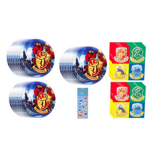 Unique Harry Potter Birthday Party Supplies Bundle Pack includes 24 Lunch Plates and 32 Napkins (Bundle for 24)