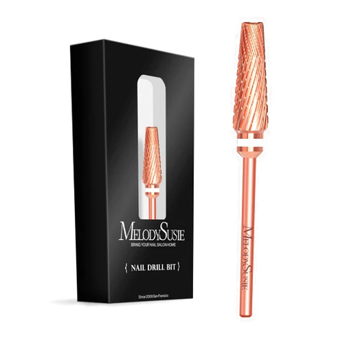 MelodySusie 5 in 1 Pro Nail Drill Bits, 3/32'' Carbide Tungsten Multi-function Mixed Sizes Edition, Suitable for Manicure Pedicure Cuticle Gel Polishing, Professional Advanced Bits, Series Bit X