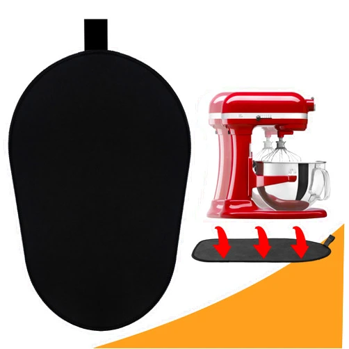 Owowong Sliding Mat for Kitchenaid Mixer, Mover Mat Pad for 5-8Qt Bowl Lift Stand Mixer, Kitchen Appliance Slider Compatible for Pro 600 Stand Mixer with Grey Kitchen Accessory, Kitchen Aid Mixer Accessories