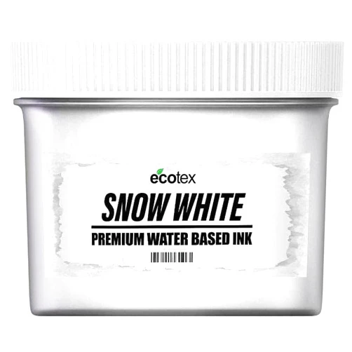 Screen Print Direct Ecotex® Screen Printing Ink Snow White (Pint - 16oz.) - Water Based Fabric Ink, Silk Screen Ink, Soft Fabric Ink or Screen Ink for Shirt Printing - Screen Printing Supplies for Screen Printing Kit