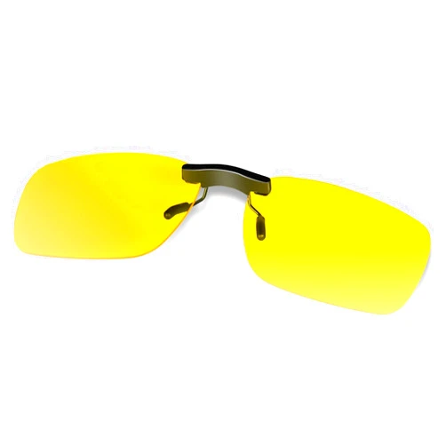 Each Cool Polarized Clip-On & Flip-Up Driving Glasses – Night Vision or Sun Lens, UV400 Over-Glasses Clip