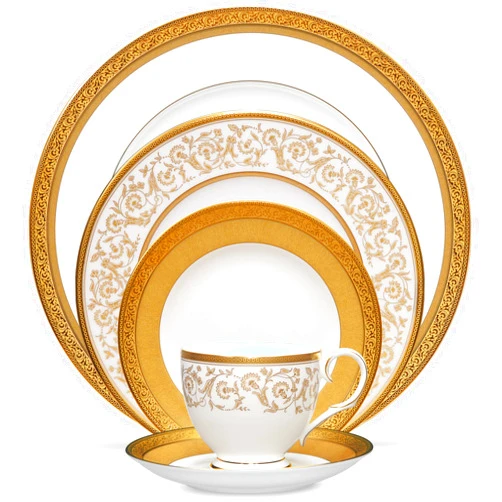 Noritake Summit Gold 5-Piece Place Setting, Service for 1