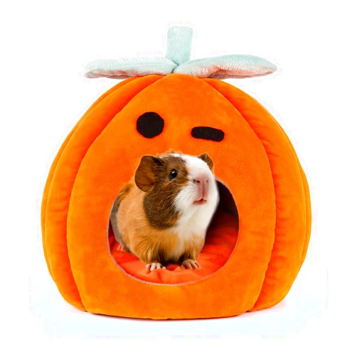 YUEPET Guinea Pig Bed Cave Winter Warm Cozy House Hideout for Dwarf Rabbit Bunny Ferret Hamster Chinchilla Hedgehog Fleece Washable Cage Nest Accessories 8.2