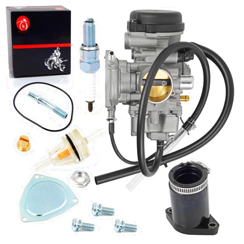 MOTO1988 Carburetor Carb & Intake Manifold Boot For Yamaha Big Bear 400 2000 2001 2002 2003 2004 2005 2006 Carb