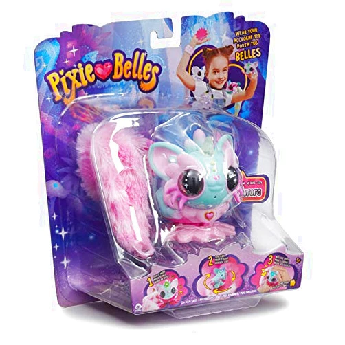 TLC Girls Fun Play Toys Pixie Belles -Layla- Interactive Electric Pet with Bonus Tail (Bonus Blossom Clip)