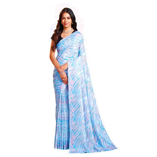 Garden Vareli Art Silk Abstract Printed Saree