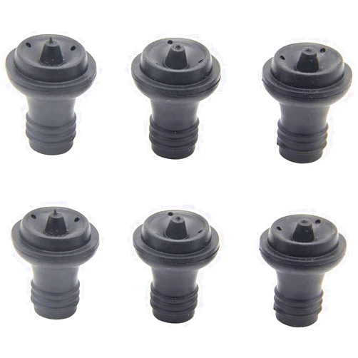 Ergonflow Wine Saver Vacuum Stoppers, Set of 6, Rubber Wine Stoppers, for Wine Saver Vacuum Pump Preserver, Bottle Rubber Corks To Preserve Wine Flavor Best Wine Air Vacuum Stoppers To Keep Wine Fresh