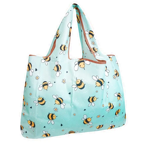allydrew Large Foldable Tote Nylon Reusable Grocery Bag