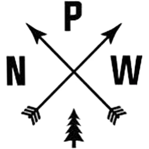 Chase Grace Studio Pacific Northwest Explore PNW Vinyl Decal Sticker|BLACK|Cars Trucks Vans SUV Laptops Wall Art|5.25
