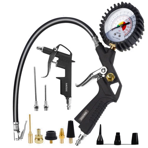 Hausse Heavy Duty Air Compressor Accessory Kit, Air Blow Gun and Air Hose Fittings, 1/4