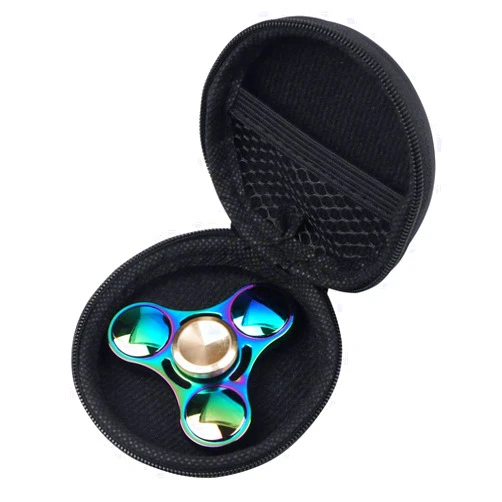Mtele EDC Hand Spinner Metal Fidget ADHD Focus Toy Ultra Durable High Speed Anxiety Relief Toys,Rainbow Color