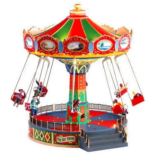 Lemax Village Collection LEMAX The Sky Swing, with 4.5V Adaptor #84379 Multicolor