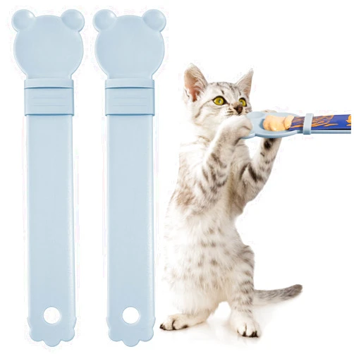 OKAMMY Cat Treat Squeeze Spoon Dispenser - Multifunctional Lickable Wet Treat Dispenser for Liquid Snack, Food Storage & Easy Hanging