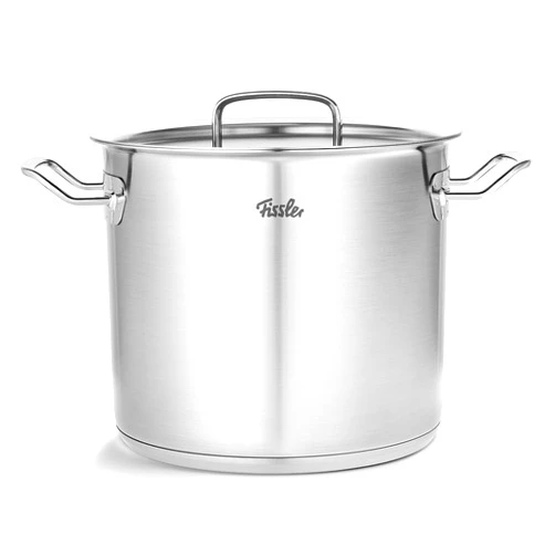 Fissler Original-Profi Collection Stainless Steel 9.6 Quart Tall Stock Pot with Metal Lid