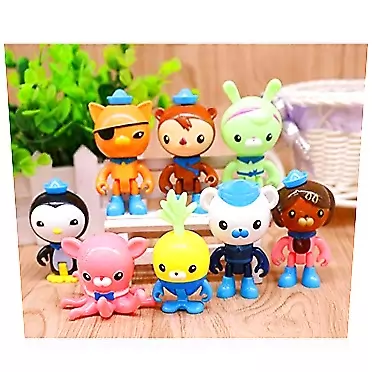 Seamont New Gift Idea The Octonauts Action Figures Captain Barnacles Kwazii Peso Xmas Gift 8Pcs/Set Durable