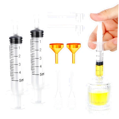 Segbeauty Perfume Refill Pump Tools, 8pcs Perfume Dispenser Transfer Tools Kit, Include 2 Funnel for Refill, 2 Clear Pump and Dropper, 5ml Plastic Perfume Extractor Refill Tool for Cologne