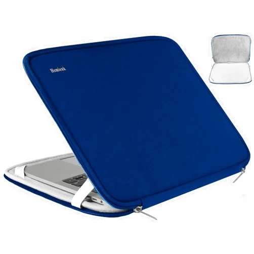 Hsmienk 15.6 Inch Laptop Sleeve, Durable Shockproof Protective Cover Flip Case Briefcase Carrying Bag Compatible with 15.6