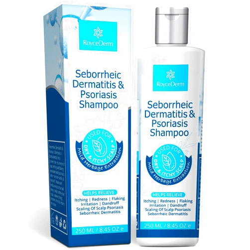 Roycederm Seborrheic Dermatitis Shampoo, Psoriasis Shampoo, Seborrheic Dermatitis Treatment, Scalp psoriasis Treatment, Dry Itchy Scalp Treatment, Provides Soothing Relief