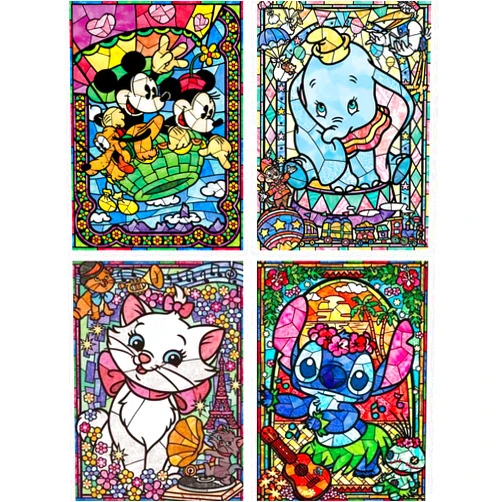 PALODIO 5D DIY Diamond Art Kits for Adults Mouse Elephant Cat Pet, Diamond Painting Cartoon Paint by Numbers Full Round Drill Cross Stitch Crystal Rhinestone Home Wall Decoration 12x16 inch (4 Pack)