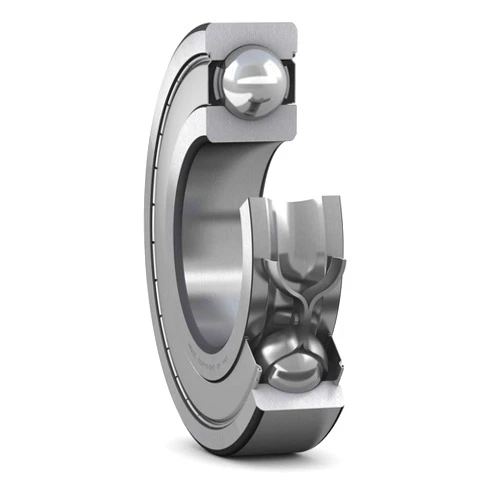 SKF RLS 6-2Z Radial Bearing, Single Row, Deep Groove Design, ABEC 1 Precision, Double Shielded, Non-Contact, Normal Clearance, Steel Cage, Inch, 3/4