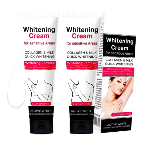 Plymun 2pcs Crema Aclaradora Para Piel Manchas En Cara Axilas Cuello Entrepierna