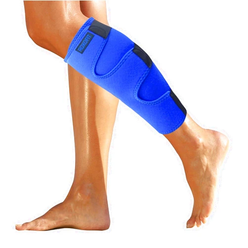 ROXOFIT Calf Strain Wrap and Shin Splint Pain Relief - Torn Calf Muscle Support Brace - Adjustable Compression Neoprene Tibia Sleeve for Men and Women