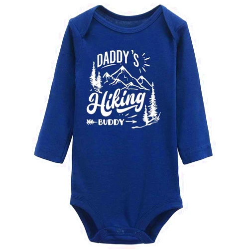 Yeavomeny Daddy's Hiking Buddy Cute Infant One-Piece Baby Bodysuit Boy & Girl