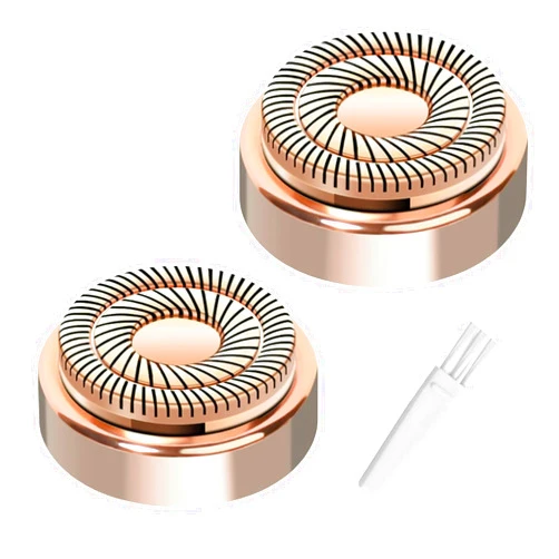 YOUNGPRO Generation 2 Replacement Heads for Flawless Facial Hair Remover Compatible with Flawless Replacement Heads,Fit for Flawless Replacement Heads Gen 2 for Flawless Facial Hair Removal for Women,2 Count.