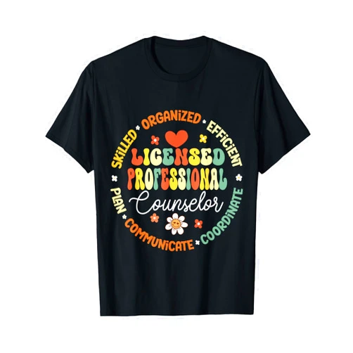 Counselor Teacher Back to School Team LPC Licensed Professional Counselor School Counseling Office T-Shirt