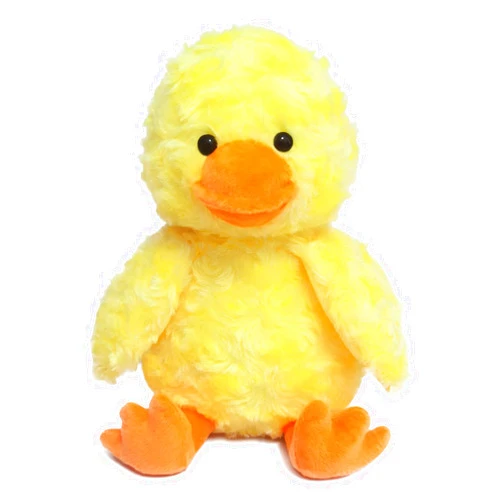 Doindute Rose Duck Plush Stuffed Animal, Cute Furry Yellow Duck Toy, Soft Cuddly Plushie Hugger Toy for Boys Girls, Gifts for Kids or Girlfriend, 9 Inches