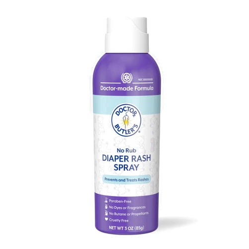 Doctor Butler's Baby Diaper Rash Spray – No-Rub Sprayable Diaper Rash Ointment to Prevent and Treat Rashes, Skin Protectant Spray with Touch Free Application* (3oz)