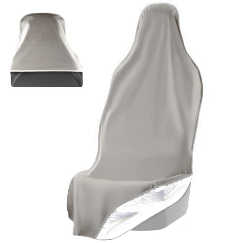 Waterproof SeatShield EliteSport Front Seat Cover - Waterproof Car Seat Cover, Waterproof Seat Covers for Cars, Driver Seat Cover, Car Seat Towel Cover After Gym, Waterproof Car Seat Protector - Gray
