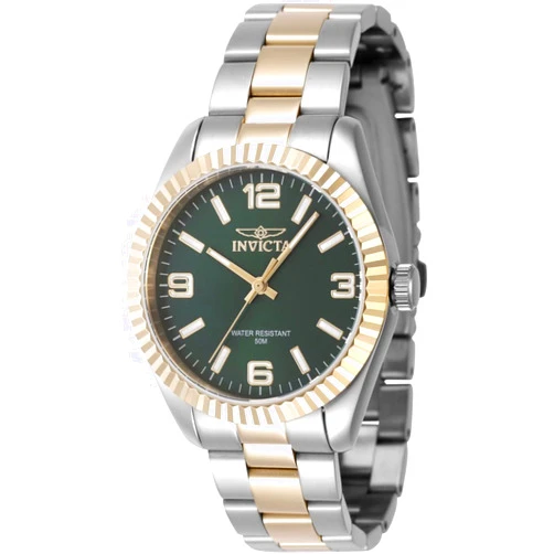 Invicta Women's 47470 Specialty Quartz 3 Hand Green Dial Watch