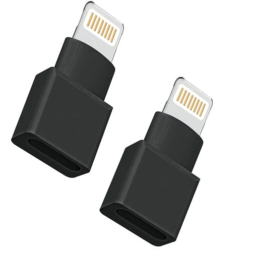 WILLMLEGED 2 Pack Lightning Extender Adapter, iPhone Charger Extension Cable Female to Male Dock Extender for iPhone 14 13 Pro max 12 Mini 11 X XS XR 8 7 6 Charging Audio Video