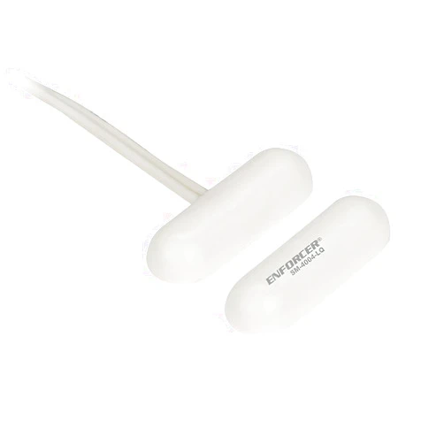 Seco-Larm SM-4004-LQ/W Enforcer Capsule-Type Surface-Mount Magnetic Contact, White; for Closed Loop Circuits; 0.75