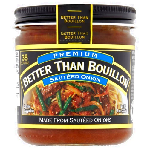 Better Than Bouillon Premium Sauteed Onion Base, Made from Sauteed Onions, Blendable Base for Added Flavor, 38 Servings Per Jar (8 Ounce (Pack of 1))