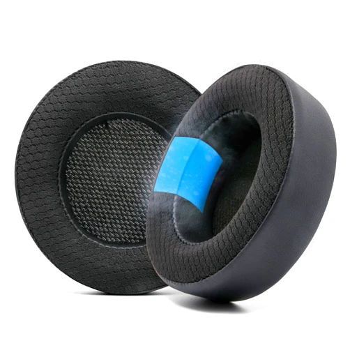 WC Freeze Virtuoso - Hybrid Fabric Cooling Gel Replacement Earpads for Corsair Virtuoso Gaming Headset, Made by Wicked Cushions, Improved Durability, Thickness and Sound Isolation | Black