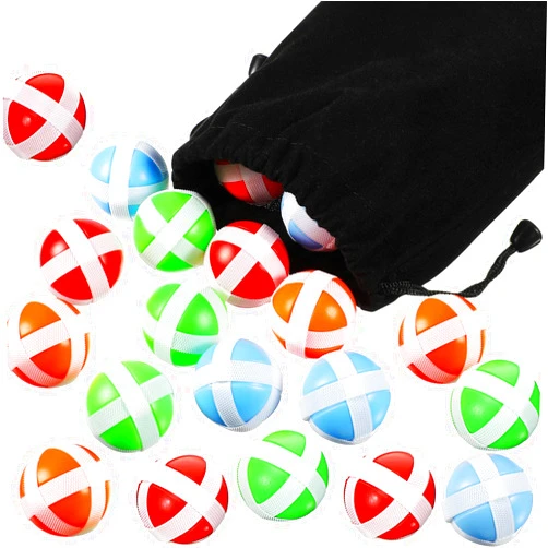 Skylety 20 Pieces Sticky Balls for Fabric Dart Board, Dart Hook and Loop Safe Sport Balls Toy Darts Game Accessories for Indoor and Outdoor Party Games