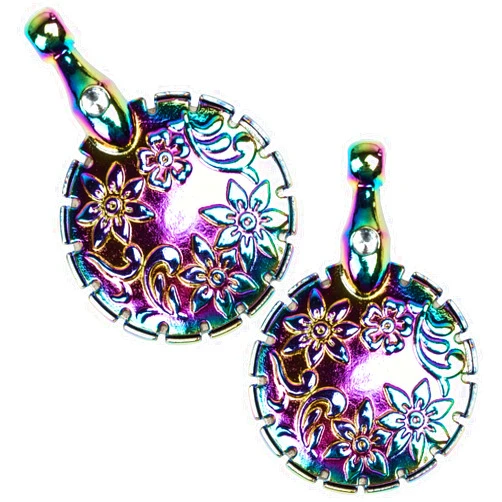 J.CARP 2Pcs Yarn Cutter Pendants, Dazzle Color Metal Thread Cutter Pendant for DIY Sewing Tools