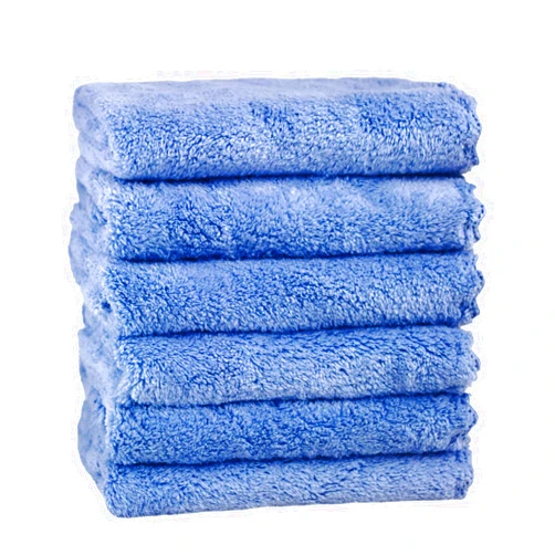 Anshute Blue Microfiber Washcloths Set of 6 (12