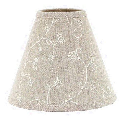 A1 Home Collections Home Collection by Raghu Candlewicking Taupe Lampshade, 16